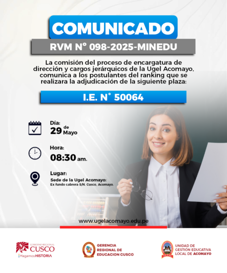 COMUNICADO