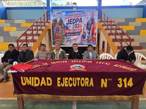 UGEL ACOMAYO INAUGURÓ CON ÉXITO LOS JUEGOS ESCOLARES DEPORTIVOS Y PARADEPORTIVOS – JEDPA 2026.