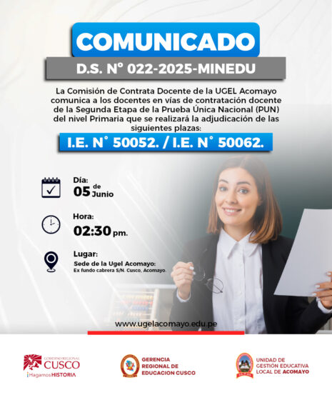 COMUNICADO
