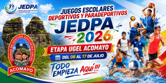 UGEL ACOMAYO DA INICIO A LOS JUEGOS ESCOLARES DEPORTIVOS Y PARADEPORTIVOS 2026.